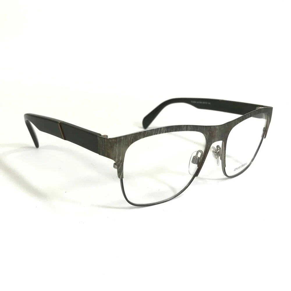 Diesel Eyeglasses Frames DL5094 col.098 Gray Marble Green Square 55-16-145